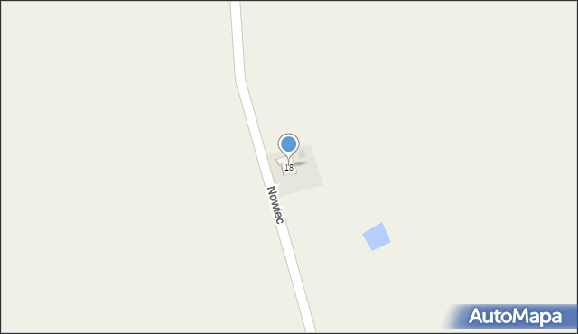 Nowiec, Nowiec, 18, mapa Nowiec