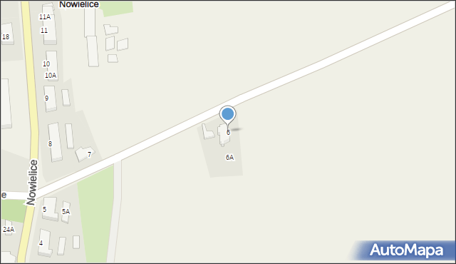 Nowielice, Nowielice, 6, mapa Nowielice
