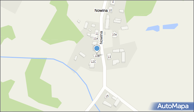 Nowina, Nowina, 12B, mapa Nowina