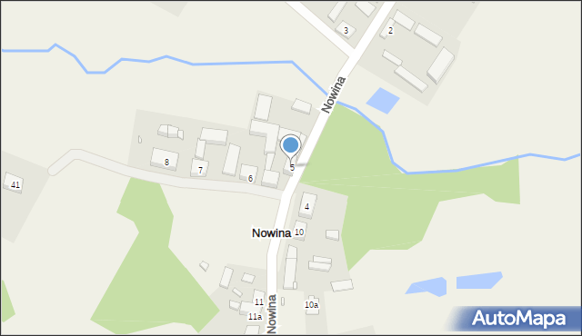 Nowina, Nowina, 5, mapa Nowina