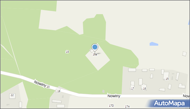 Nowiny, Nowiny, 19a, mapa Nowiny