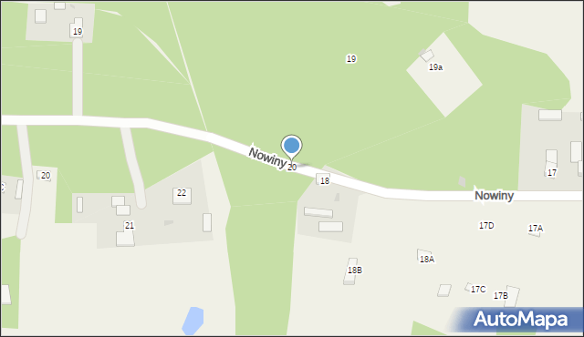 Nowiny, Nowiny, 20, mapa Nowiny