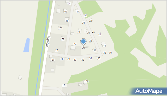 Nowiny, Nowiny, 29, mapa Nowiny