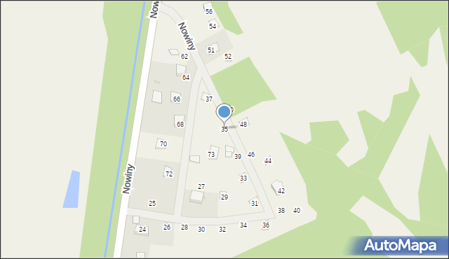 Nowiny, Nowiny, 35, mapa Nowiny
