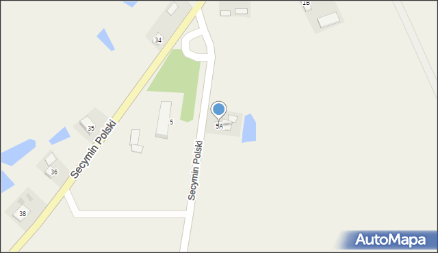 Nowiny, Nowiny, 5A, mapa Nowiny