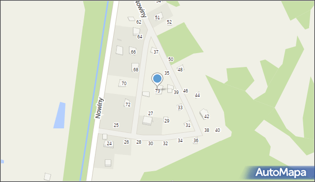Nowiny, Nowiny, 73, mapa Nowiny