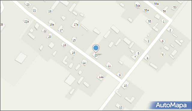 Nowiny, Nowiny, 13, mapa Nowiny