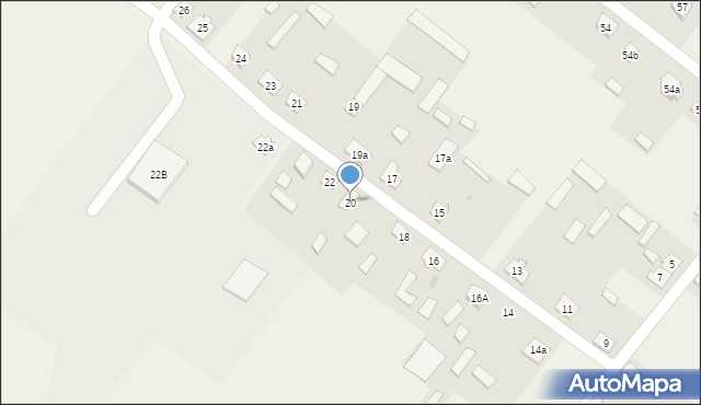 Nowiny, Nowiny, 20, mapa Nowiny