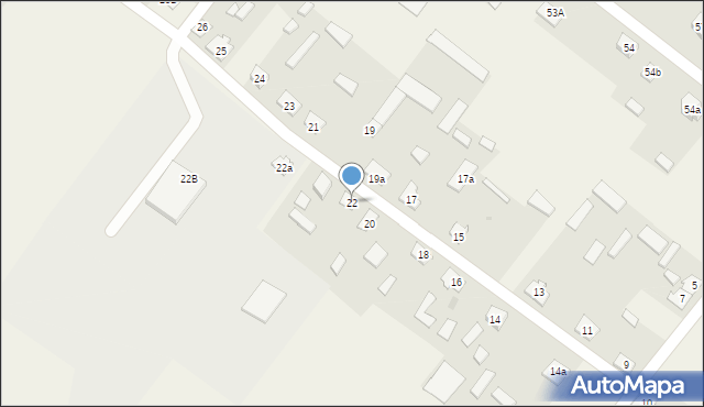 Nowiny, Nowiny, 22, mapa Nowiny