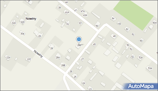 Nowiny, Nowiny, 28d, mapa Nowiny