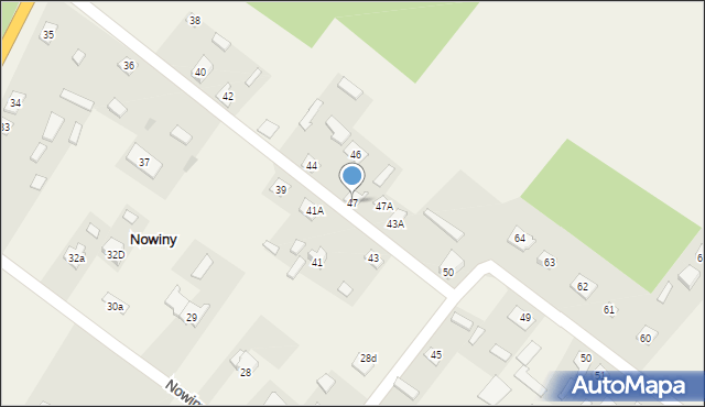 Nowiny, Nowiny, 47, mapa Nowiny