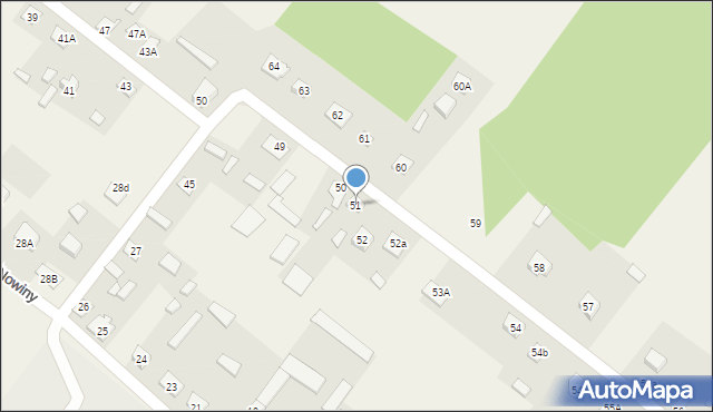 Nowiny, Nowiny, 51, mapa Nowiny