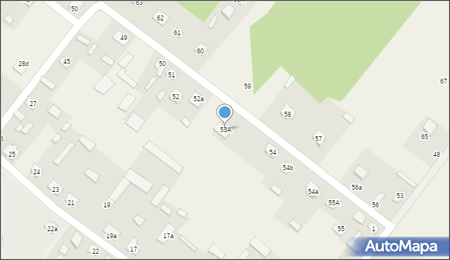 Nowiny, Nowiny, 53A, mapa Nowiny