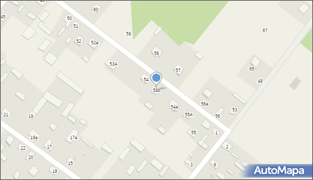 Nowiny, Nowiny, 54b, mapa Nowiny