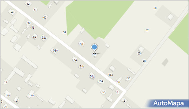 Nowiny, Nowiny, 57, mapa Nowiny