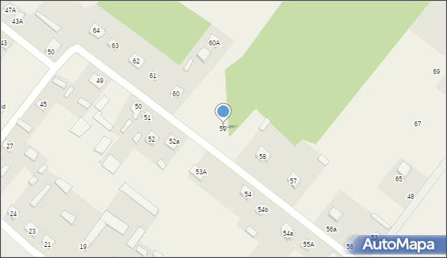 Nowiny, Nowiny, 59, mapa Nowiny