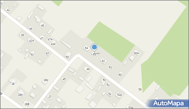 Nowiny, Nowiny, 63, mapa Nowiny