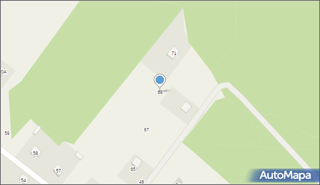 Nowiny, Nowiny, 69, mapa Nowiny