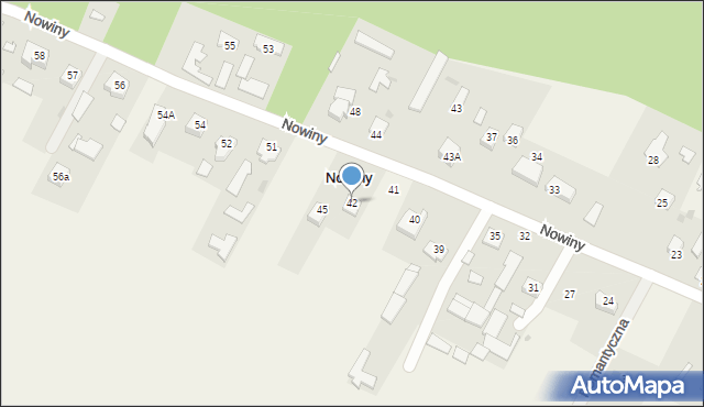 Nowiny, Nowiny, 42, mapa Nowiny