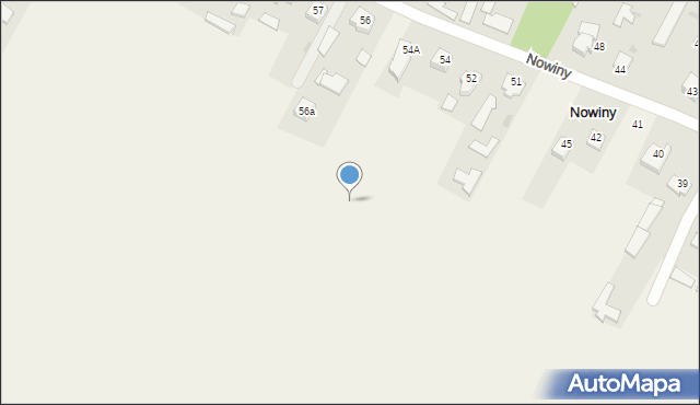 Nowiny, Nowiny, 54d, mapa Nowiny