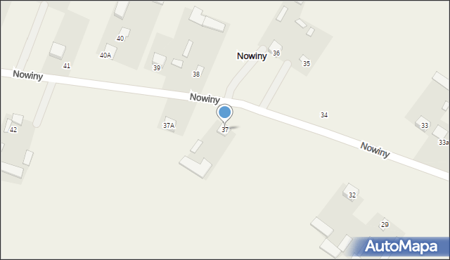 Nowiny, Nowiny, 37, mapa Nowiny