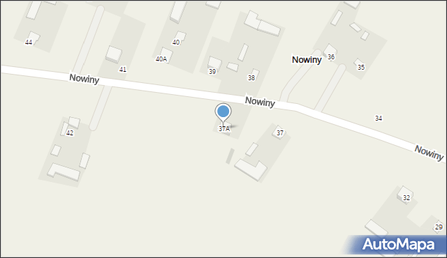 Nowiny, Nowiny, 37A, mapa Nowiny