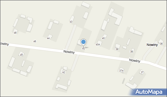 Nowiny, Nowiny, 41, mapa Nowiny