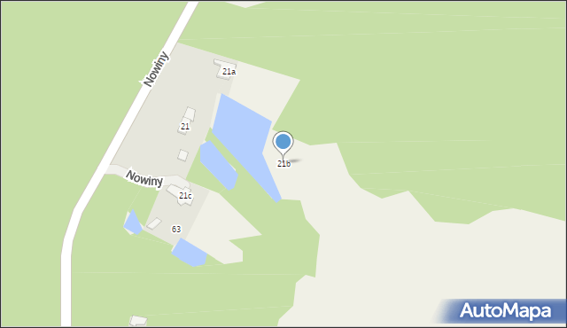 Nowiny, Nowiny, 21b, mapa Nowiny