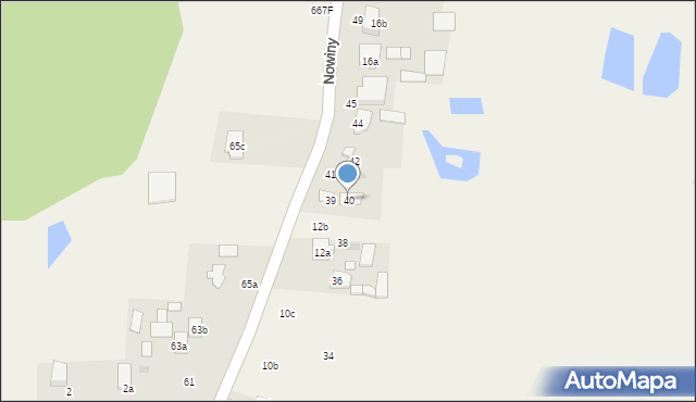 Nowiny, Nowiny, 40, mapa Nowiny