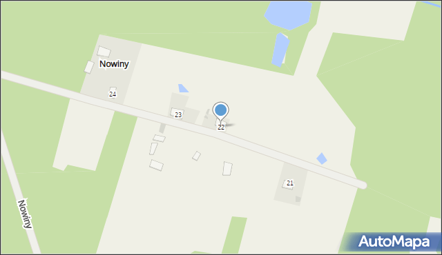 Nowiny, Nowiny, 22, mapa Nowiny