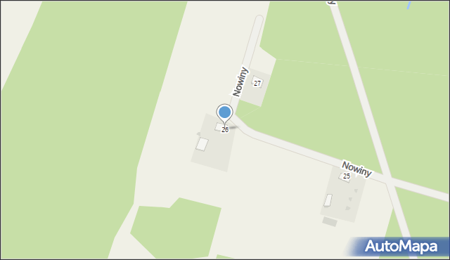 Nowiny, Nowiny, 26, mapa Nowiny