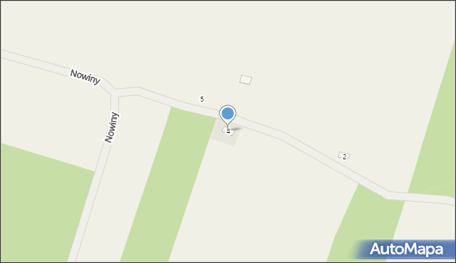Nowiny, Nowiny, 4, mapa Nowiny