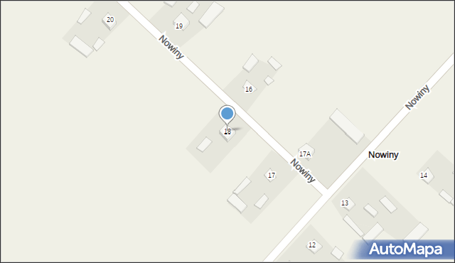 Nowiny, Nowiny, 18, mapa Nowiny