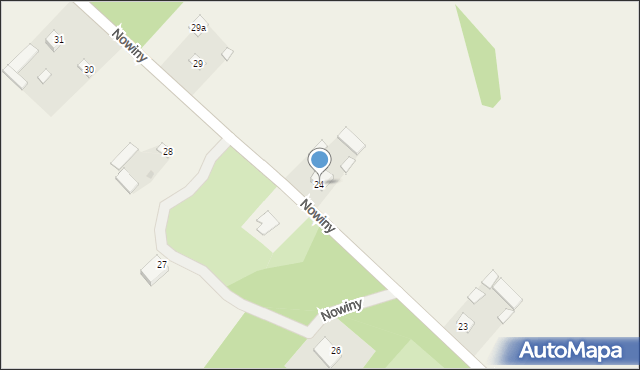 Nowiny, Nowiny, 24, mapa Nowiny