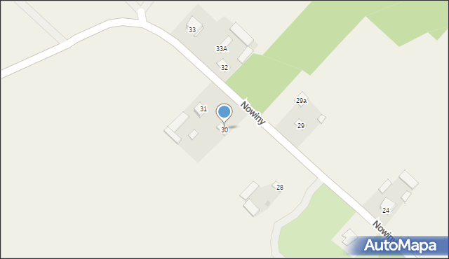 Nowiny, Nowiny, 30, mapa Nowiny
