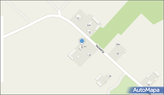 Nowiny, Nowiny, 31, mapa Nowiny
