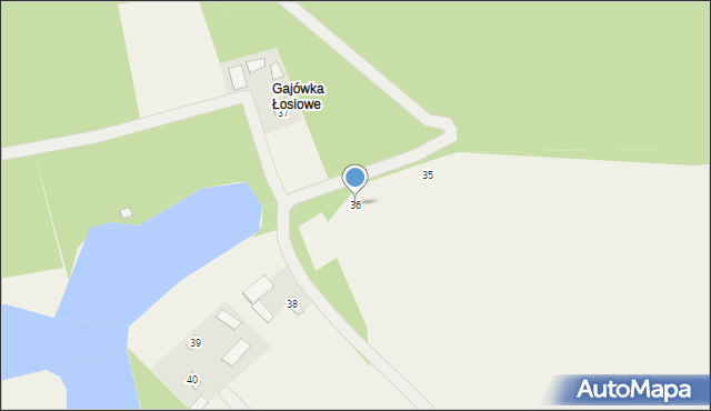 Nowiny, Nowiny, 36, mapa Nowiny