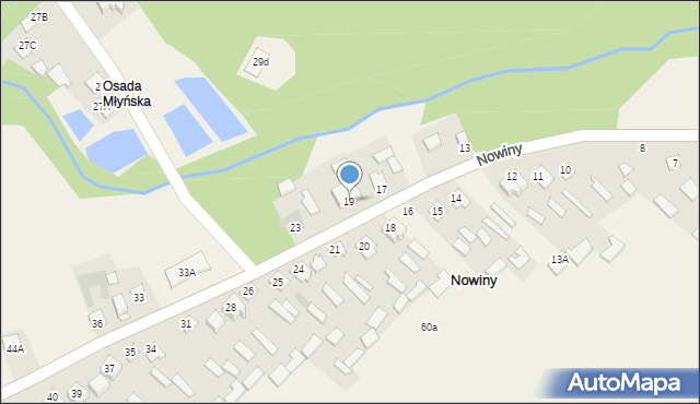 Nowiny, Nowiny, 19, mapa Nowiny