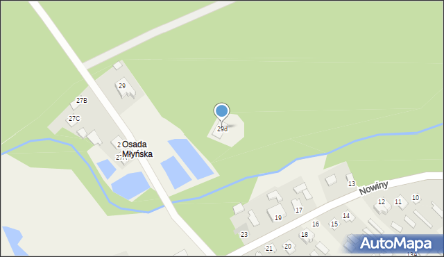 Nowiny, Nowiny, 29d, mapa Nowiny