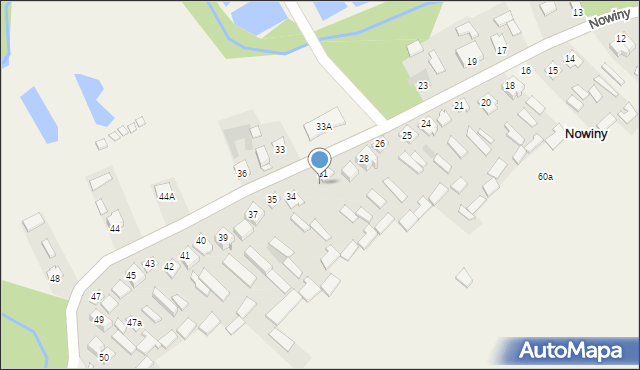 Nowiny, Nowiny, 32, mapa Nowiny