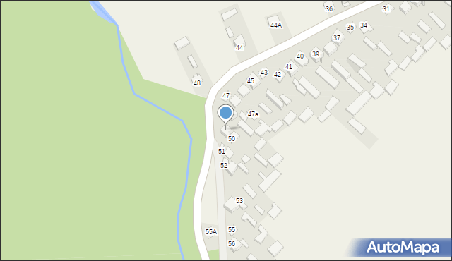 Nowiny, Nowiny, 50A, mapa Nowiny