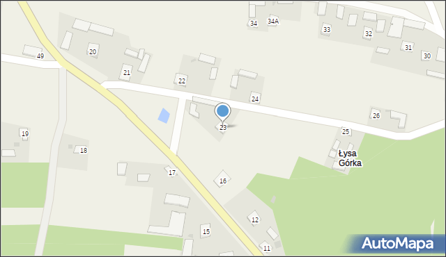 Nowiny, Nowiny, 23, mapa Nowiny