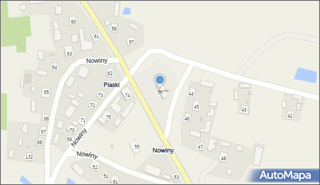 Nowiny, Nowiny, 56, mapa Nowiny