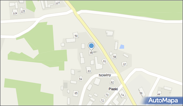Nowiny, Nowiny, 60, mapa Nowiny