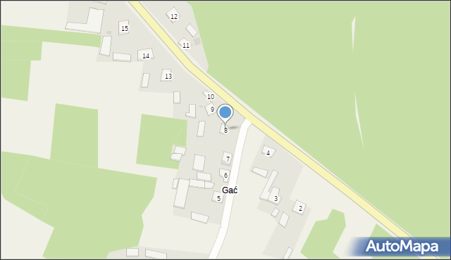 Nowiny, Nowiny, 8, mapa Nowiny