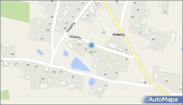 Nowiny, Nowiny, 81, mapa Nowiny
