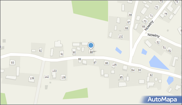 Nowiny, Nowiny, 88, mapa Nowiny