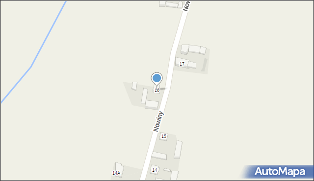 Nowiny, Nowiny, 16, mapa Nowiny