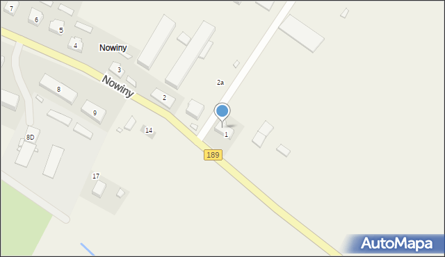 Nowiny, Nowiny, 1/2, mapa Nowiny