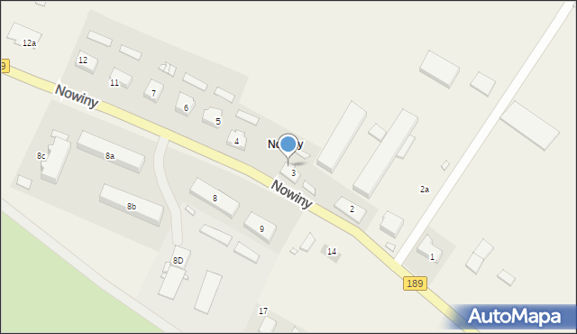 Nowiny, Nowiny, 3/2, mapa Nowiny